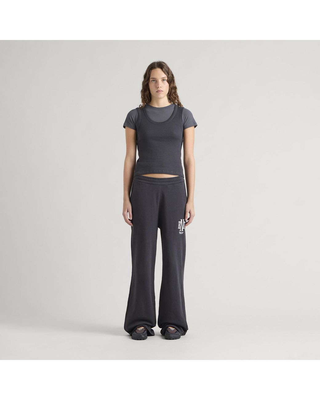 END. Black Mono Sweatpant