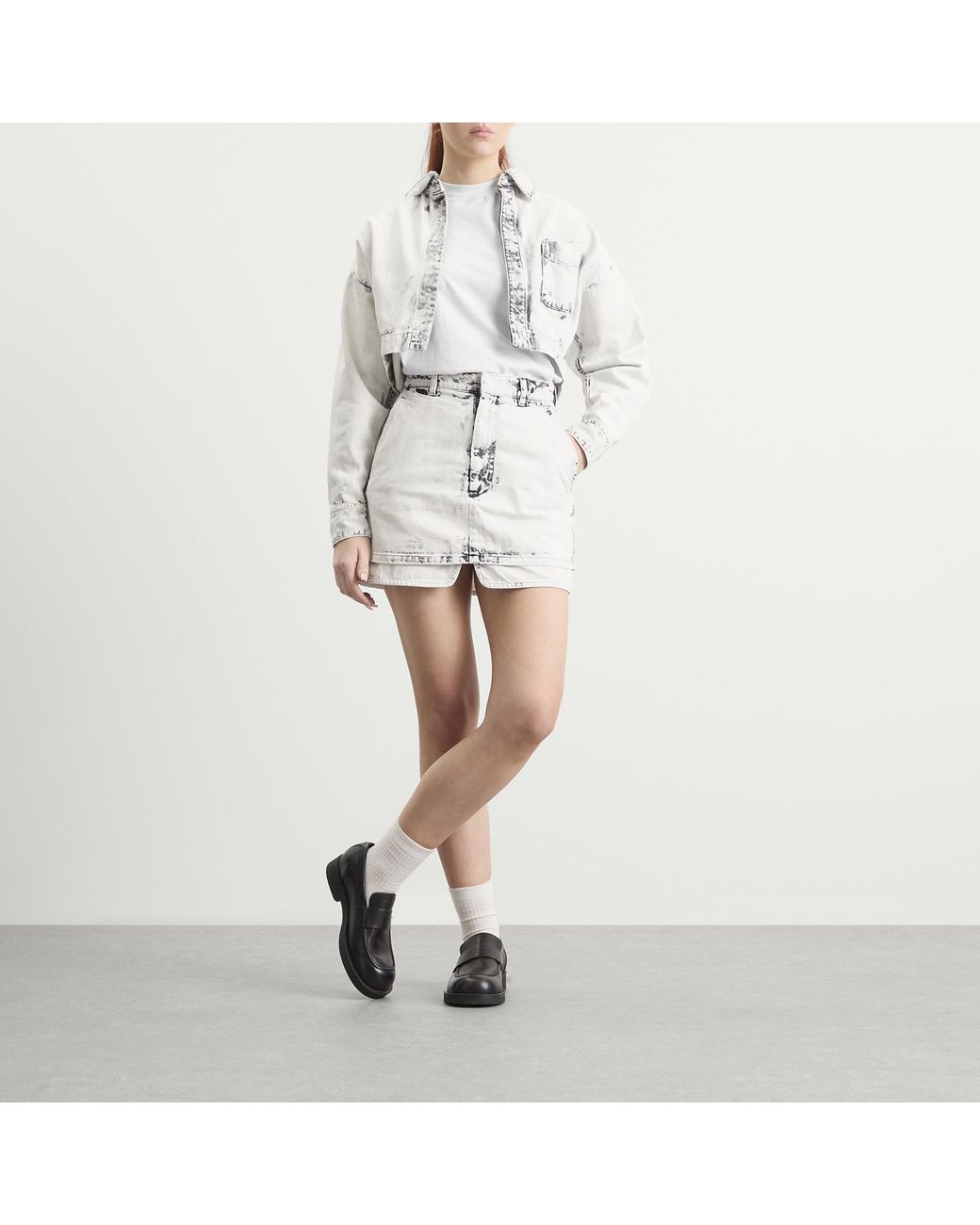 Toga White Toga Denim Short Shirt