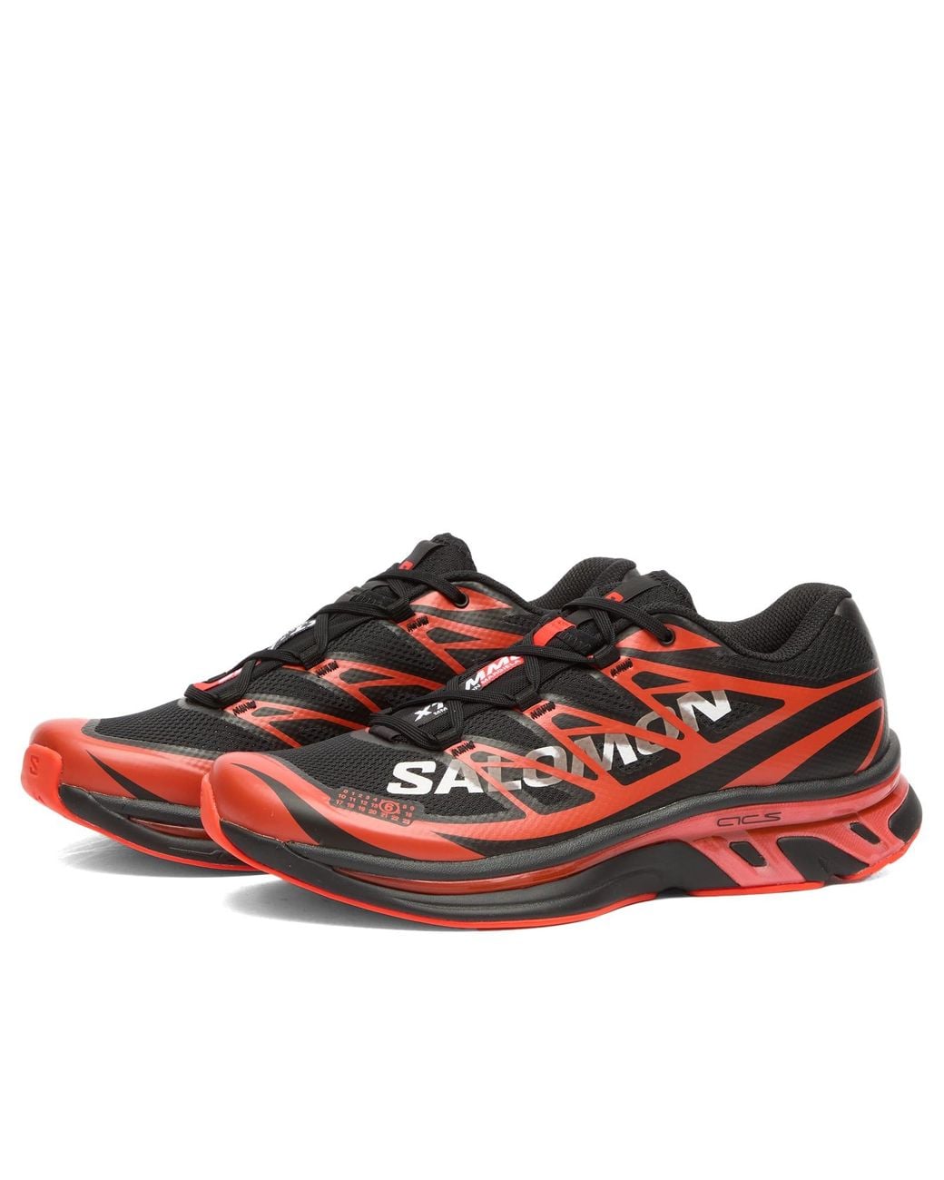 Maison Margiela Red Mm6 X Salomon Xt Sneakers
