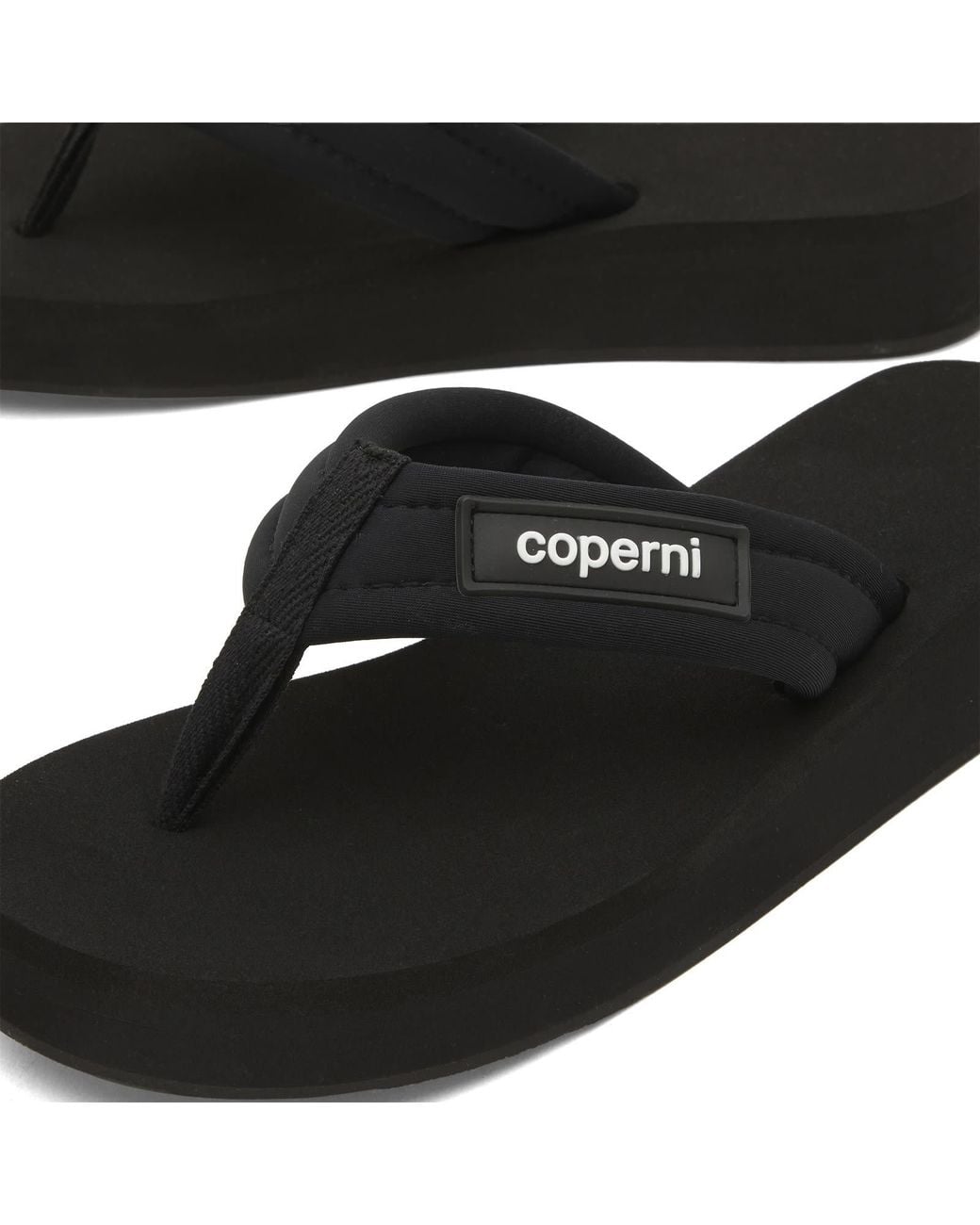 Coperni Black Foam Flip Flops