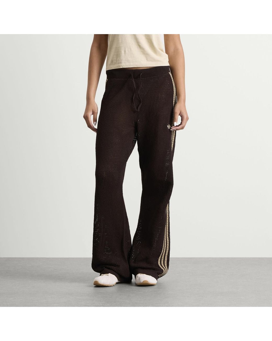 Adidas Black Crochet Track Pants