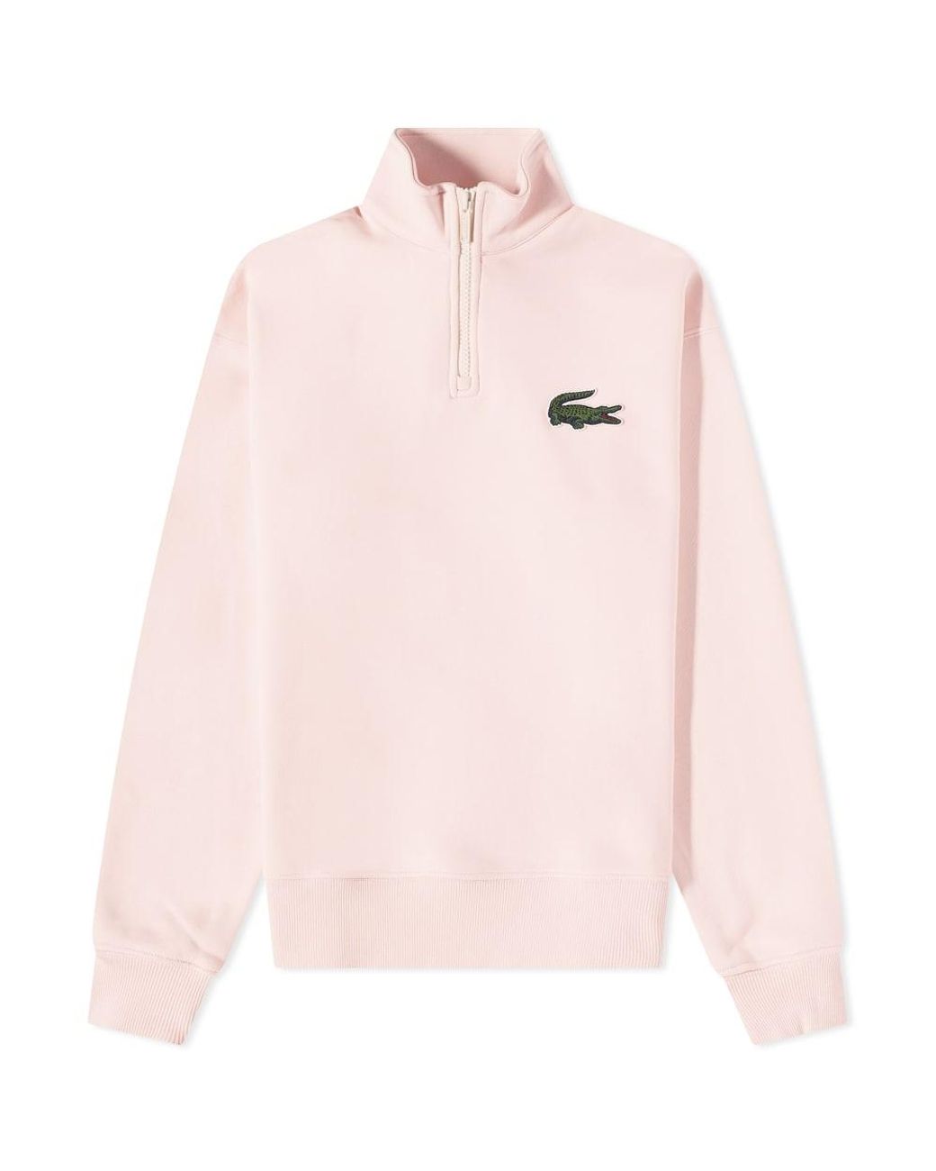 Lacoste Robert Georges Core Half Zip Sweat in Pink for Men | Lyst