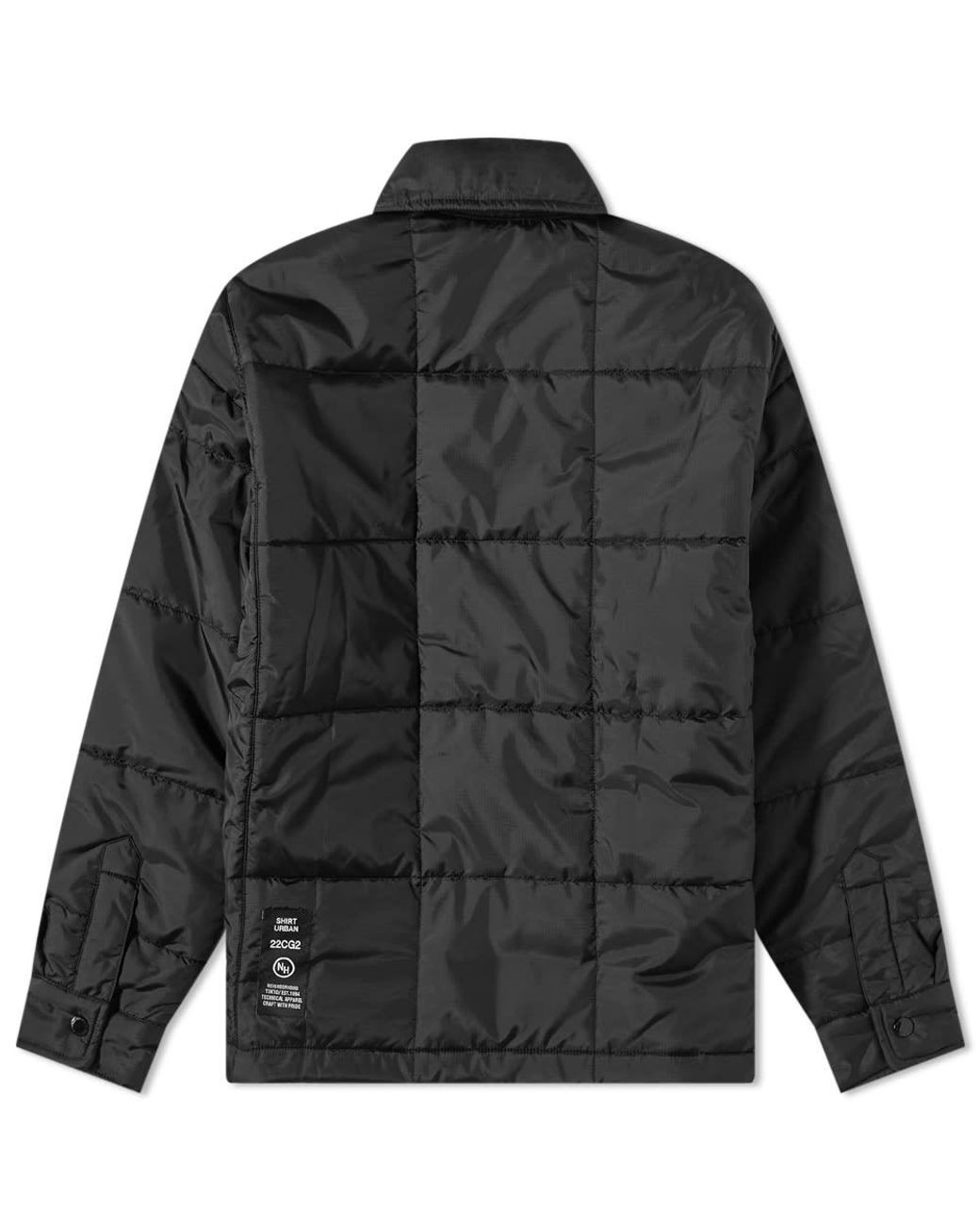 Neighborhood Puff Insulated Shirt Jacket in Black for Men | Lyst