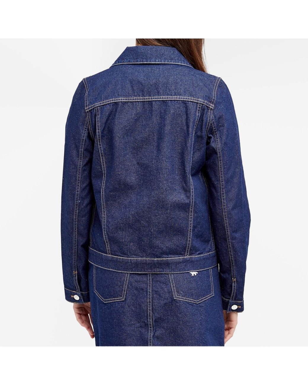 Maison Kitsun Trucker Denim Jacket in Blue Lyst Canada