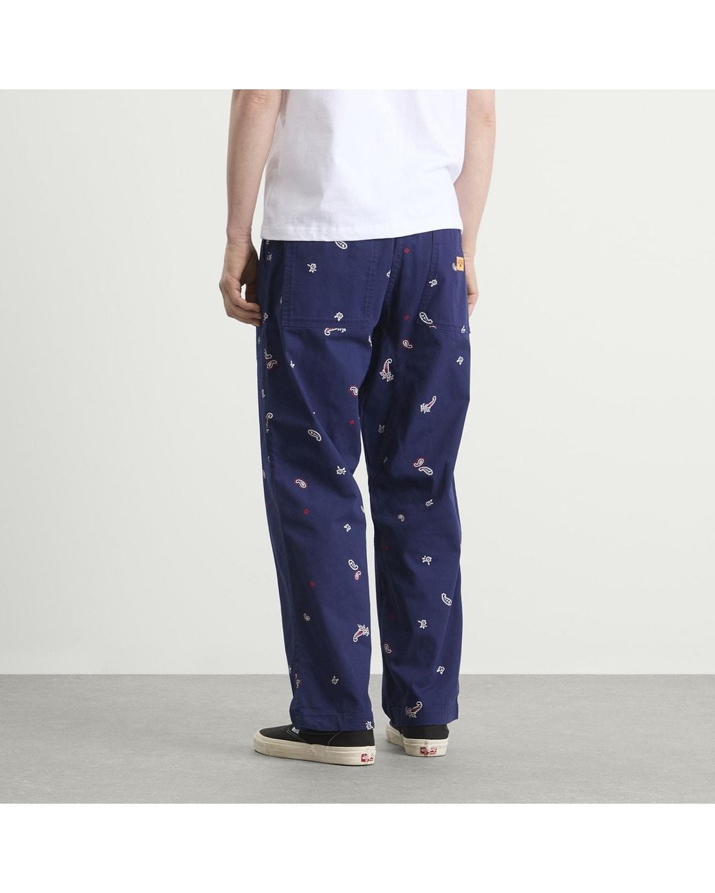 Service Works Blue Paisley Chef Pants for men