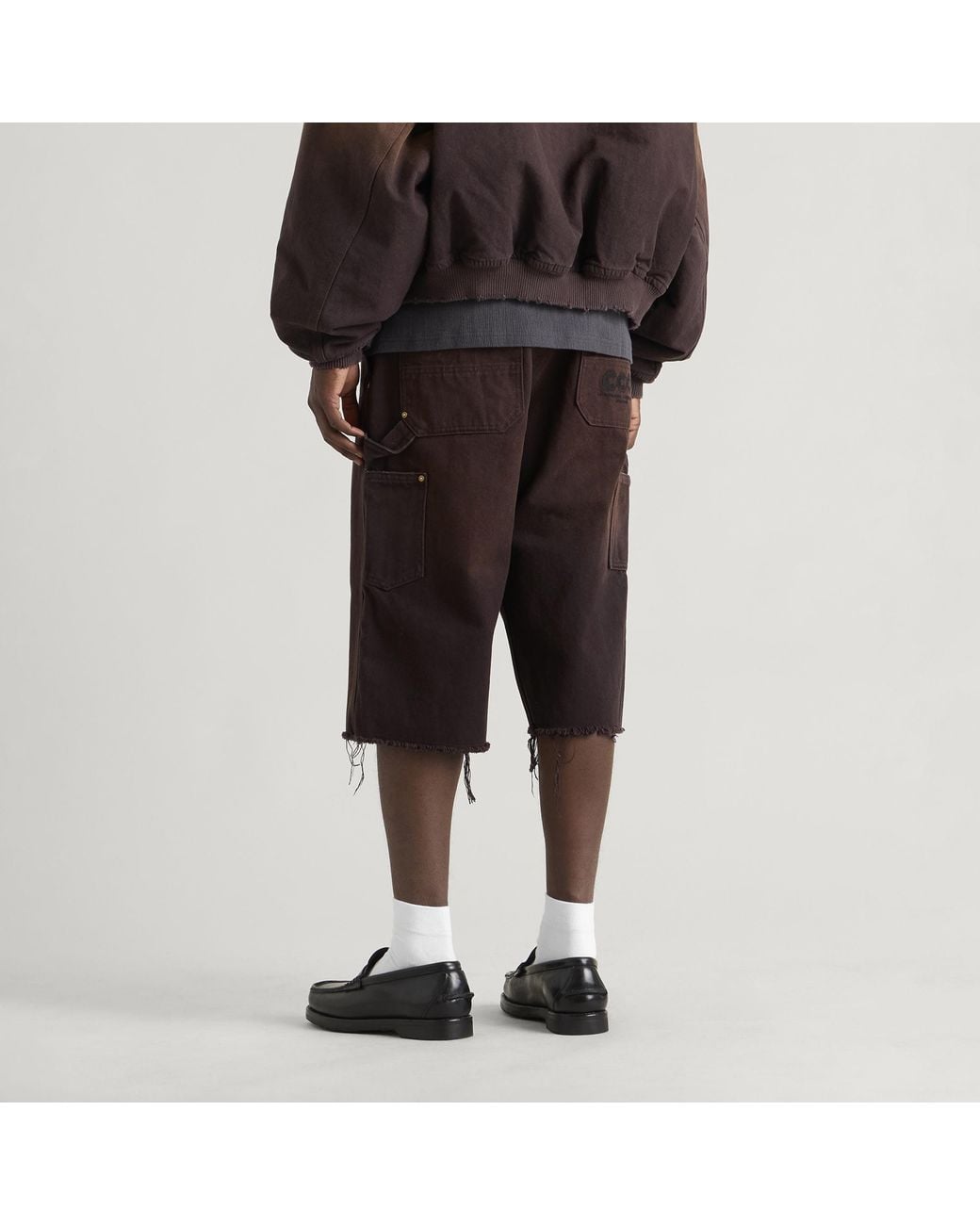 Willy Chavarria Black Workwear Carpenter Short for men