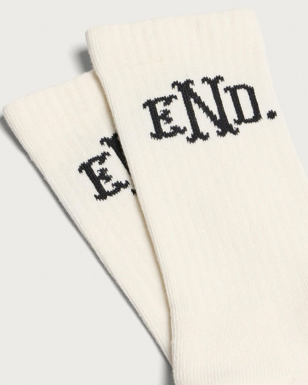 END. Natural Monogram Sock