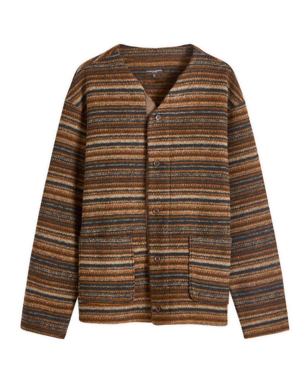 Engineered Garments Knit Cardigan in Brown for Men | Lyst