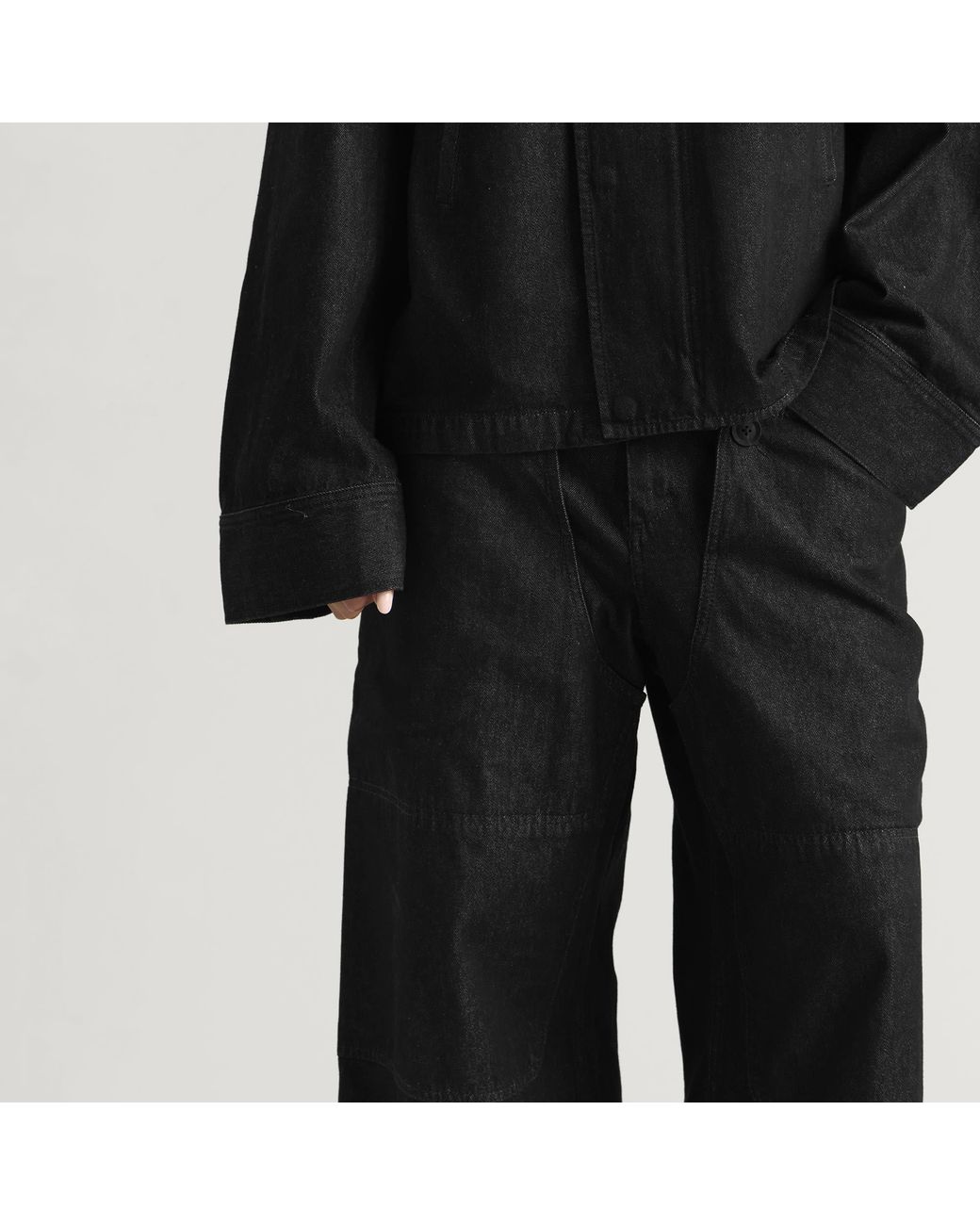 Y-3 Black Denim Large Pocket Pant