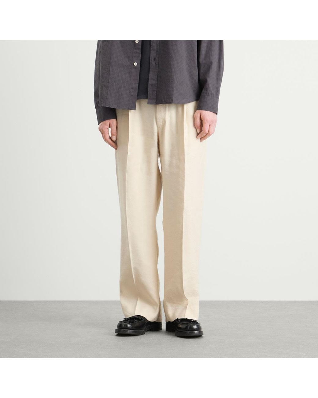 NN07 Natural Kay Linen Blend Trousers for men