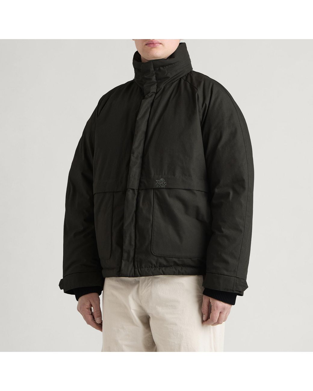 RANRA Black Fender Puffer Jacket for men
