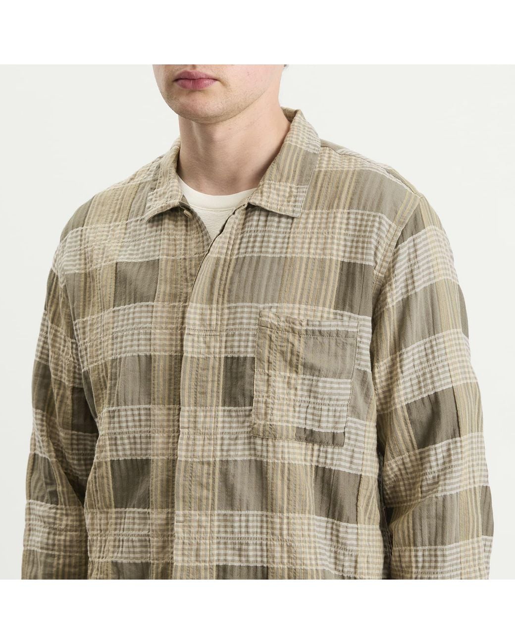 Folk Natural Patch Shirt for men