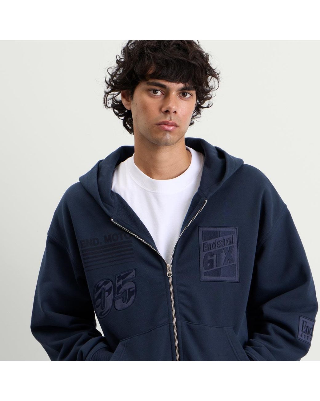 END. Blue Pit Crew Hoodie
