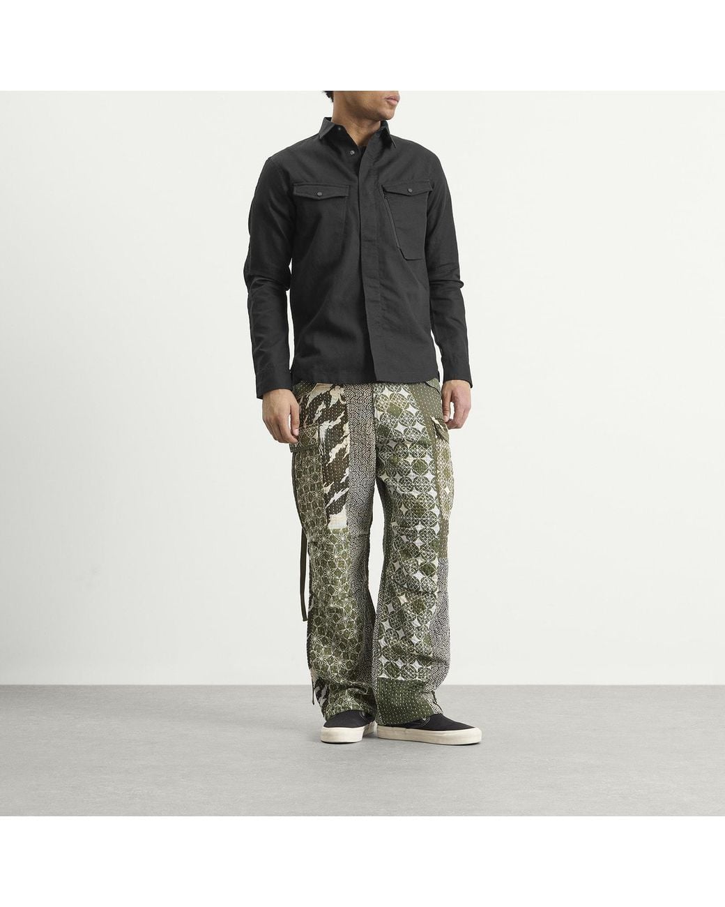 Maharishi Black Hemp Custom Shirt for men