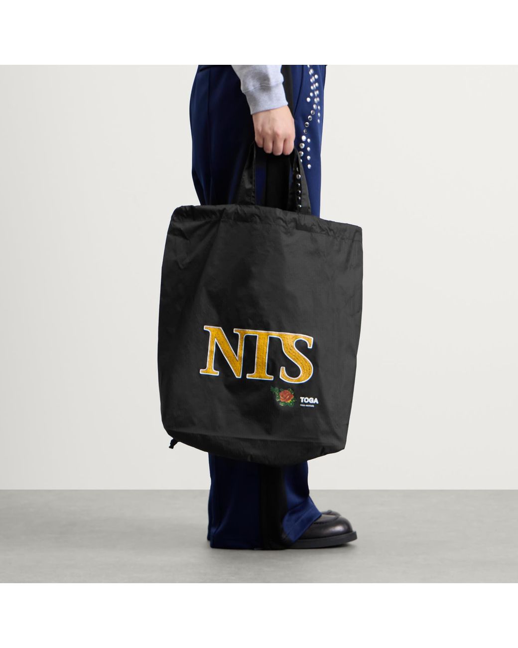 Toga Black Toga X Nts Drawstring Bag