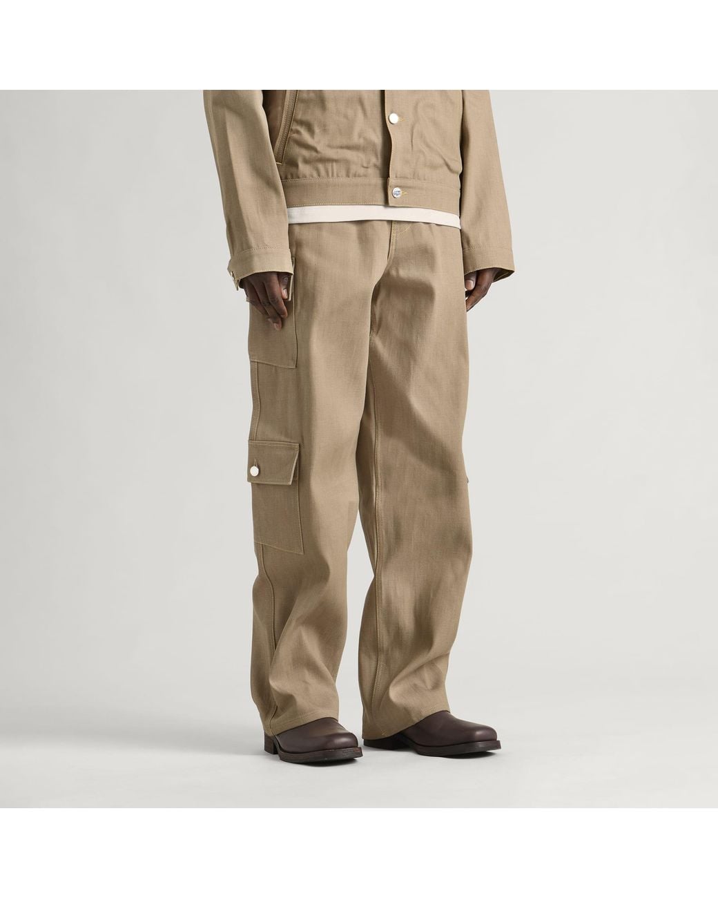 Casablanca Natural Desert Canvas Denim Jeans for men