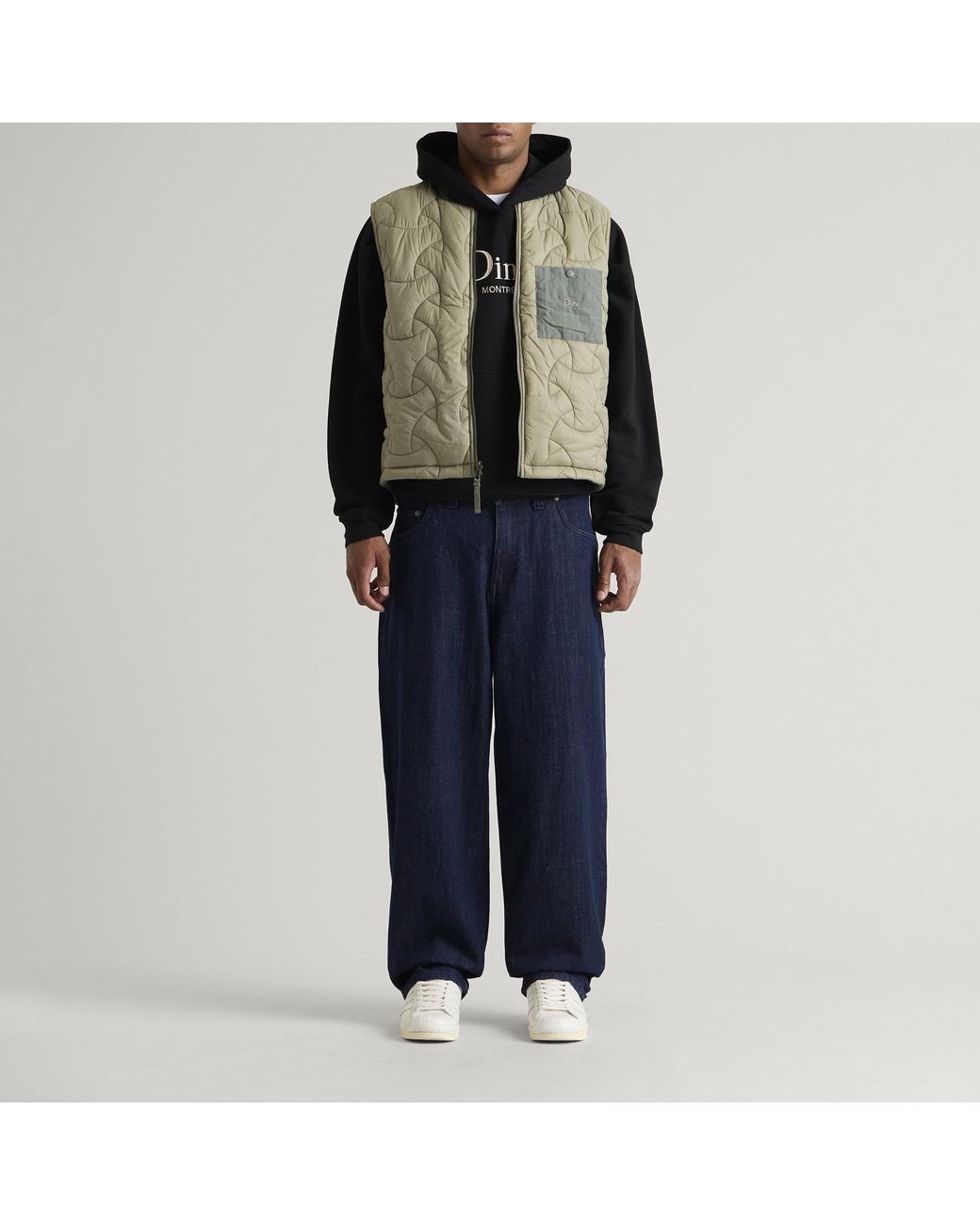 Dime Blue Baggy Denim Pants for men