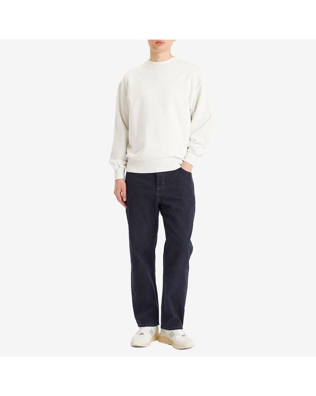 Folk Blue Barrel Leg Jean for men