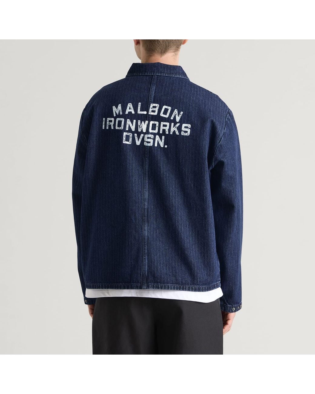 Malbon Blue Foreman Jacket for men
