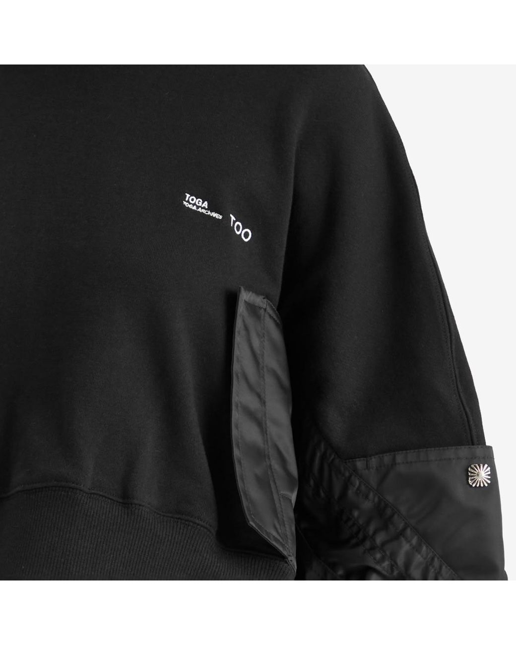 Toga Toga Pocket Sweat Pullover in Black | Lyst Canada