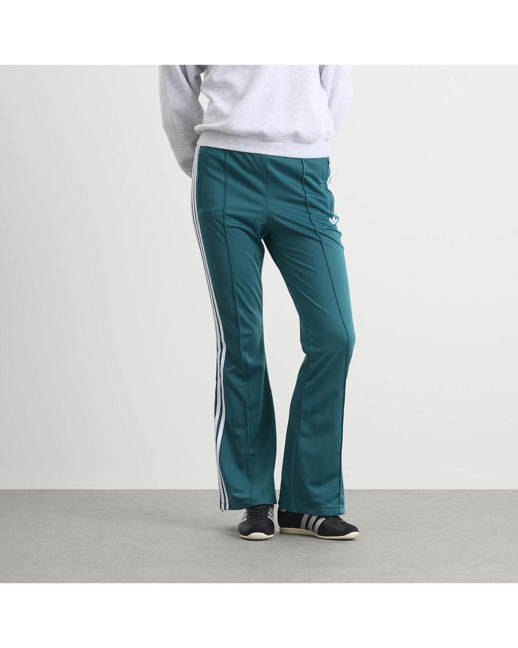 Adidas Blue Bell Bottom Firebird Track Pants