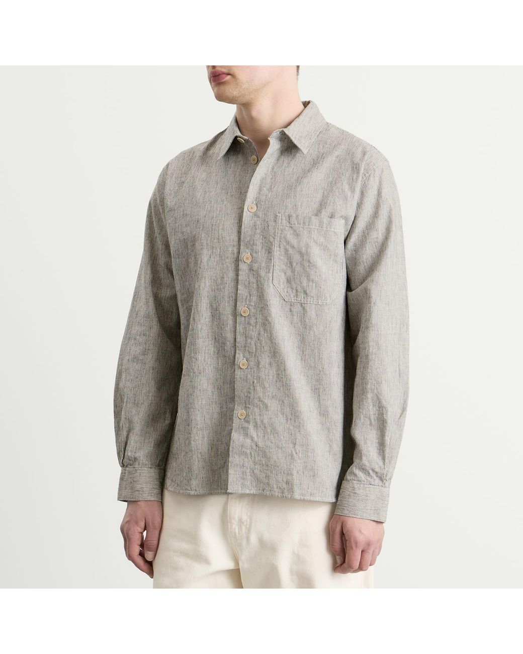 Folk Gray Easy Fit Shirt for men