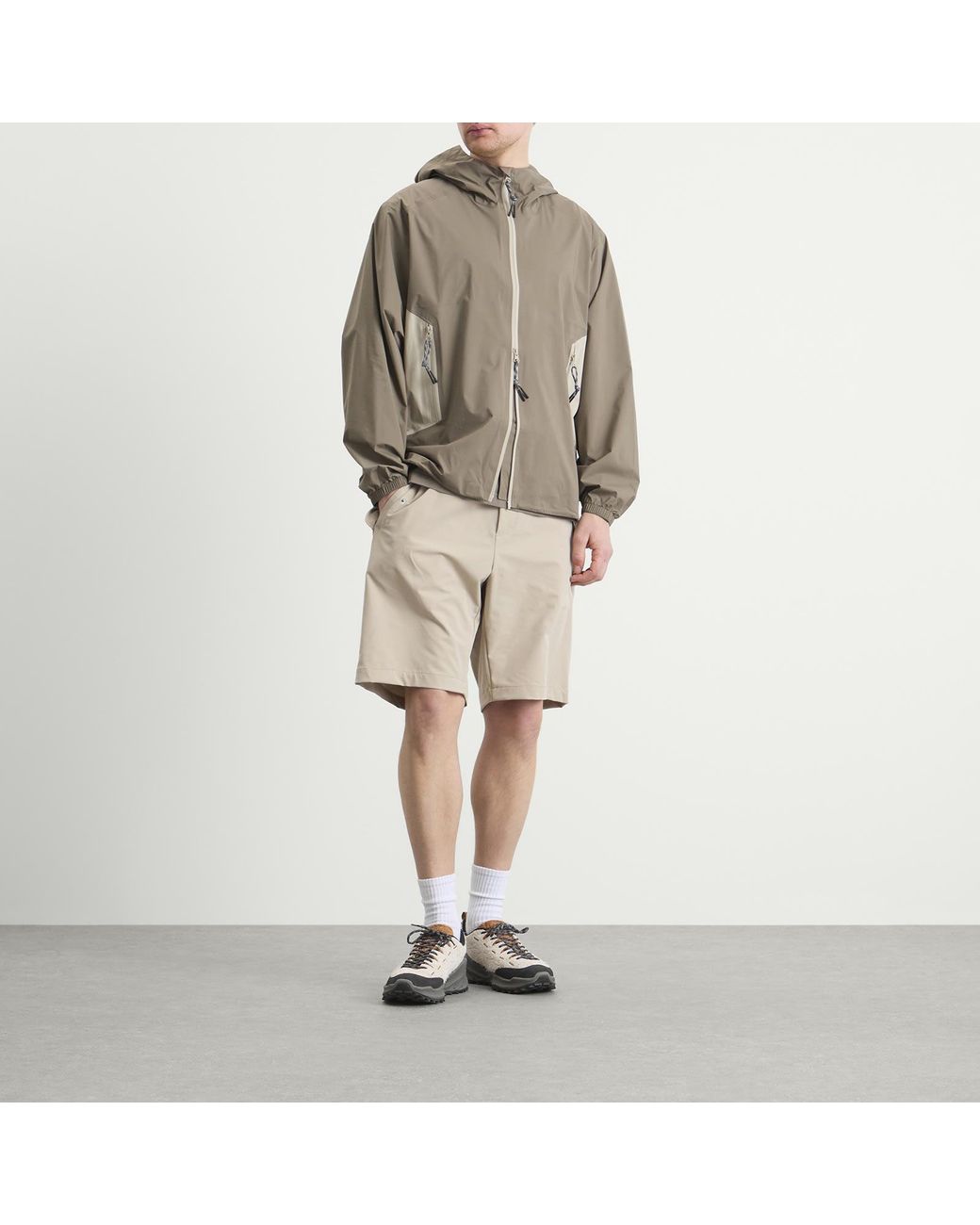 KA_YO_Prototype Green Lightweight Hooded Shell Wind Jacket for men