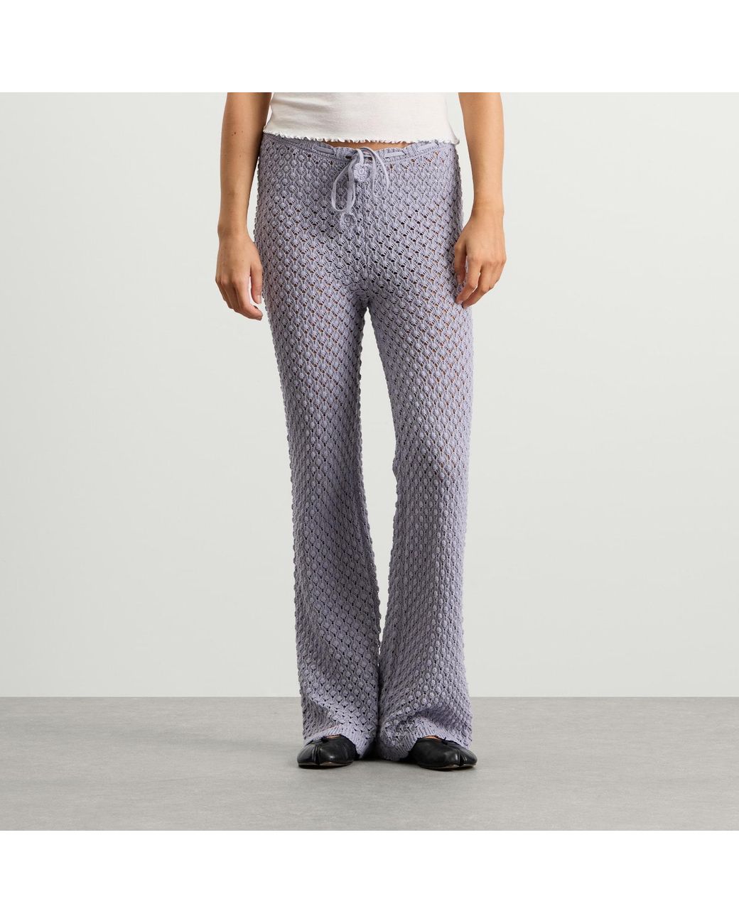 My Mum Made It Purple Daisy Chain Knit Pant