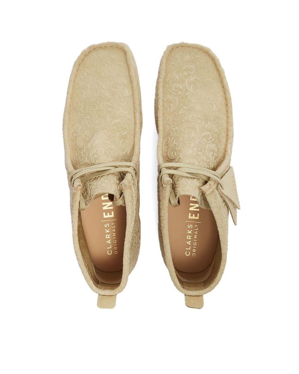 Clarks End. X Oxford Flowers Wallabee Boot in Natural for Men | Lyst