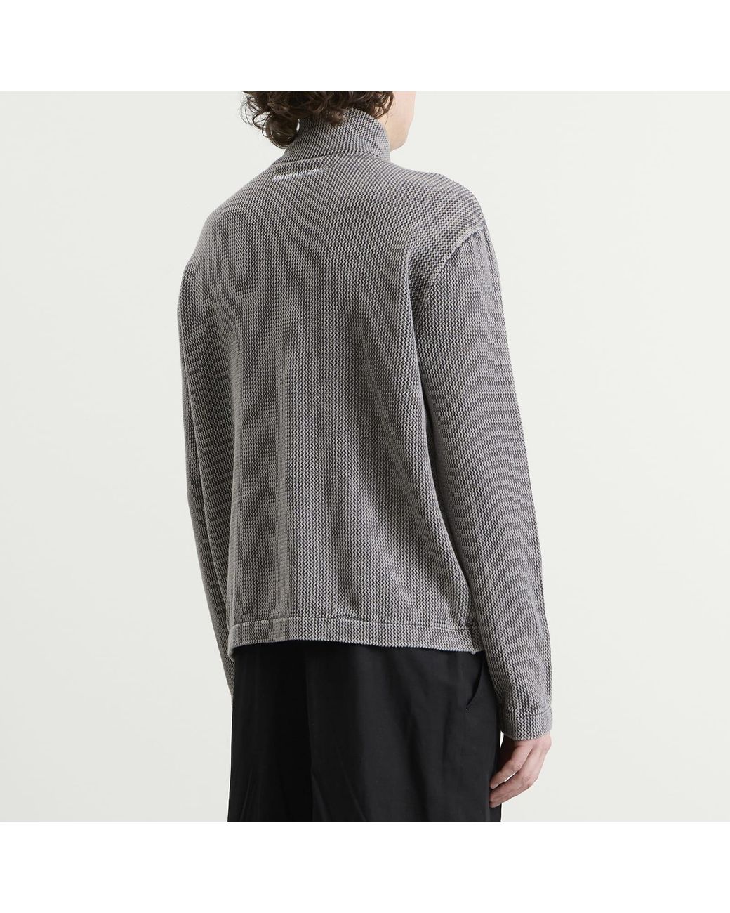MKI Miyuki-Zoku Gray Presented By End. Pigment Dyed Loose Gauge Track Jacket for men