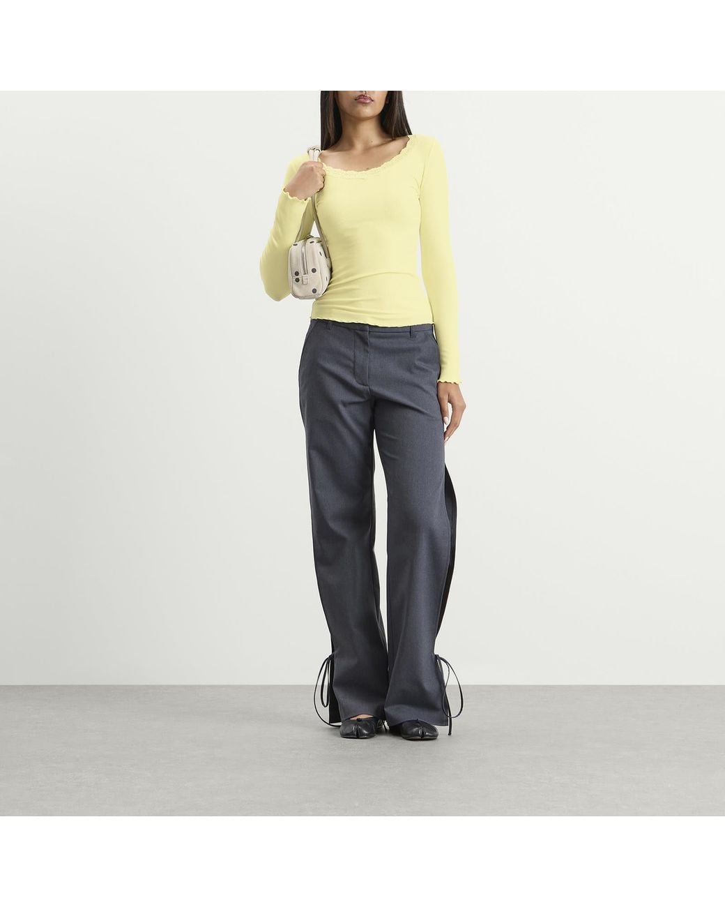 Many Many Clothes Yellow The Uma Long Sleeve Top