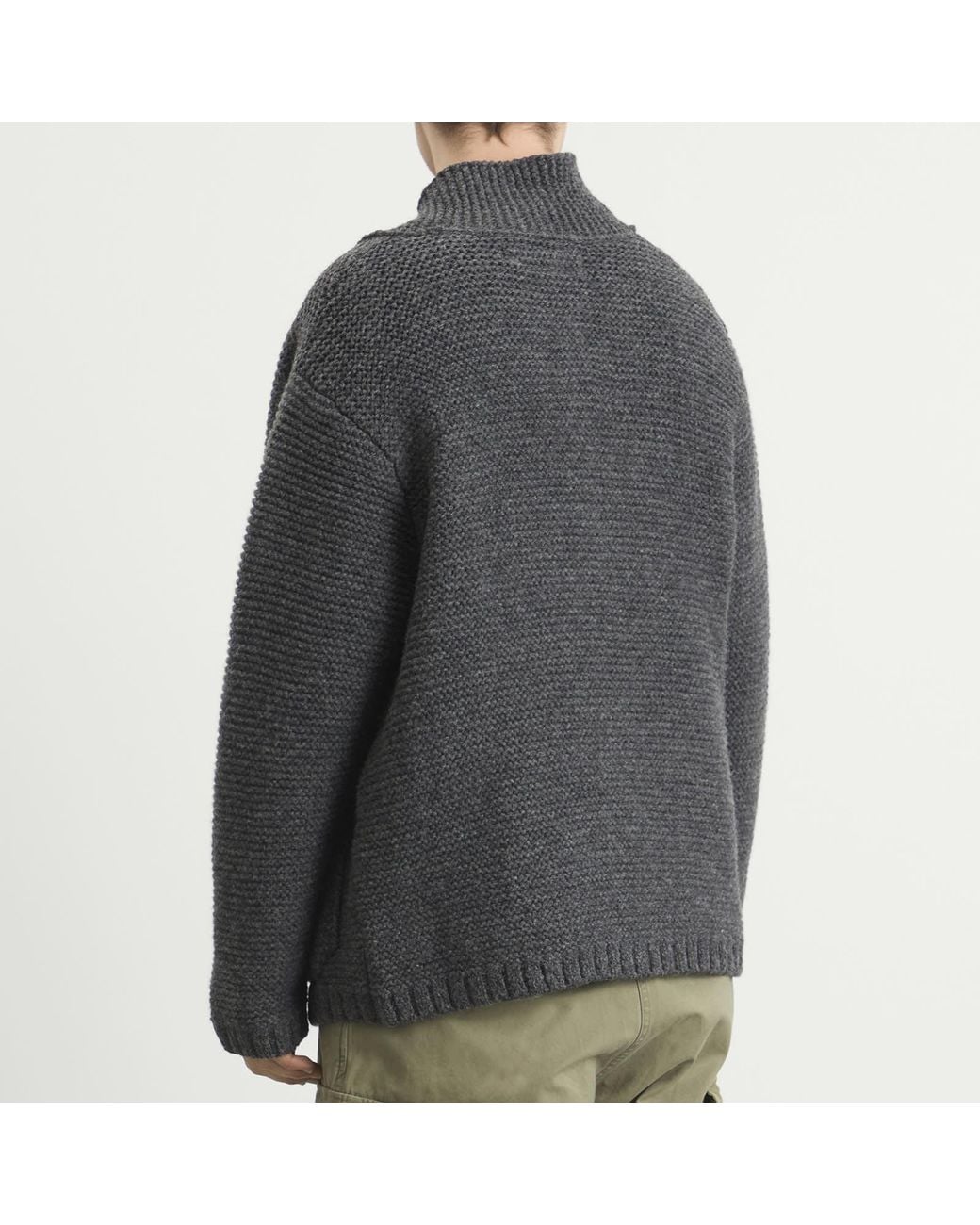 Neighborhood Shetland Knit Jacket in Gray for Men | Lyst