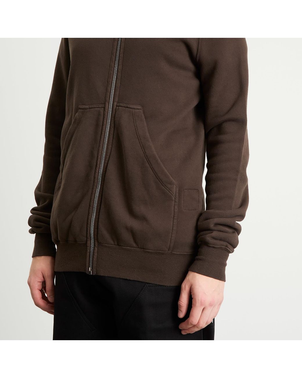 Rick Owens Brown Gimp Hoodie for men