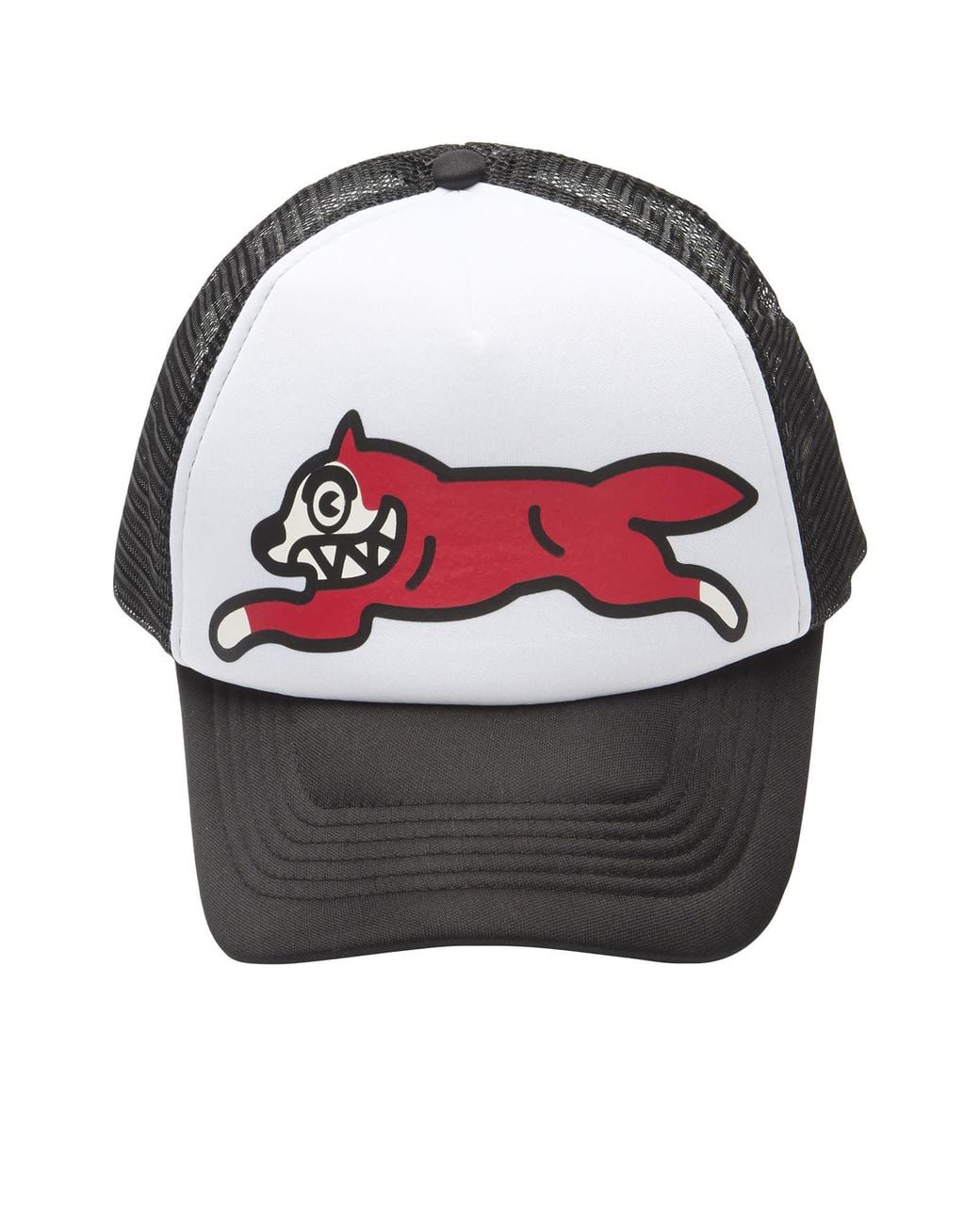 ICECREAM Black Running Dog Trucker Hat for men