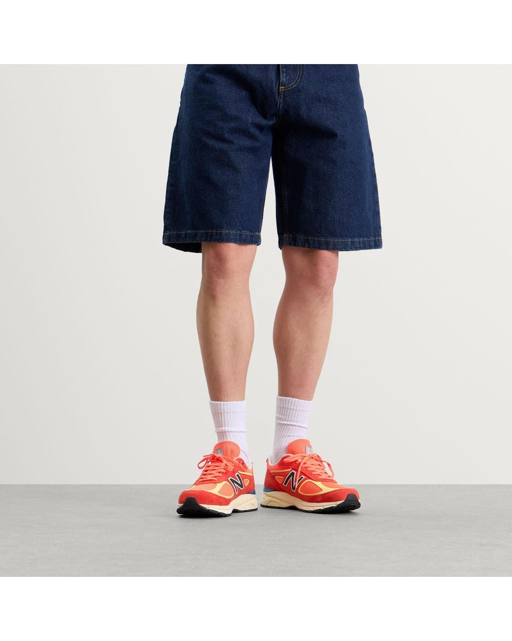 New Balance Red 990V4 Sneaker