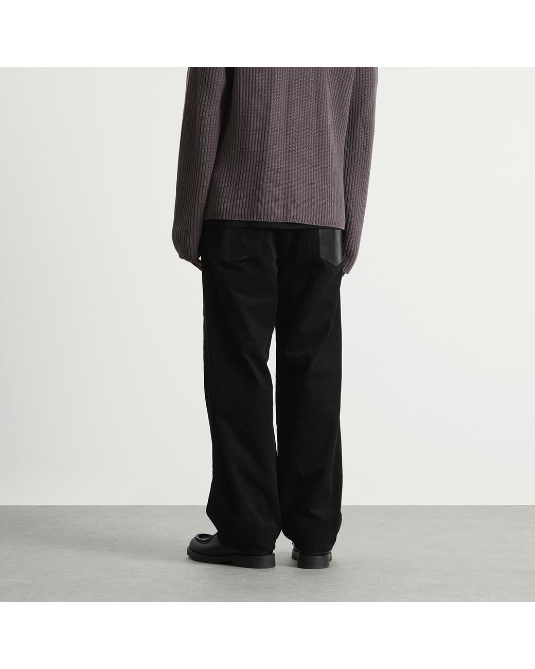 Junya Watanabe Black Cotton Corduroy Trousers for men
