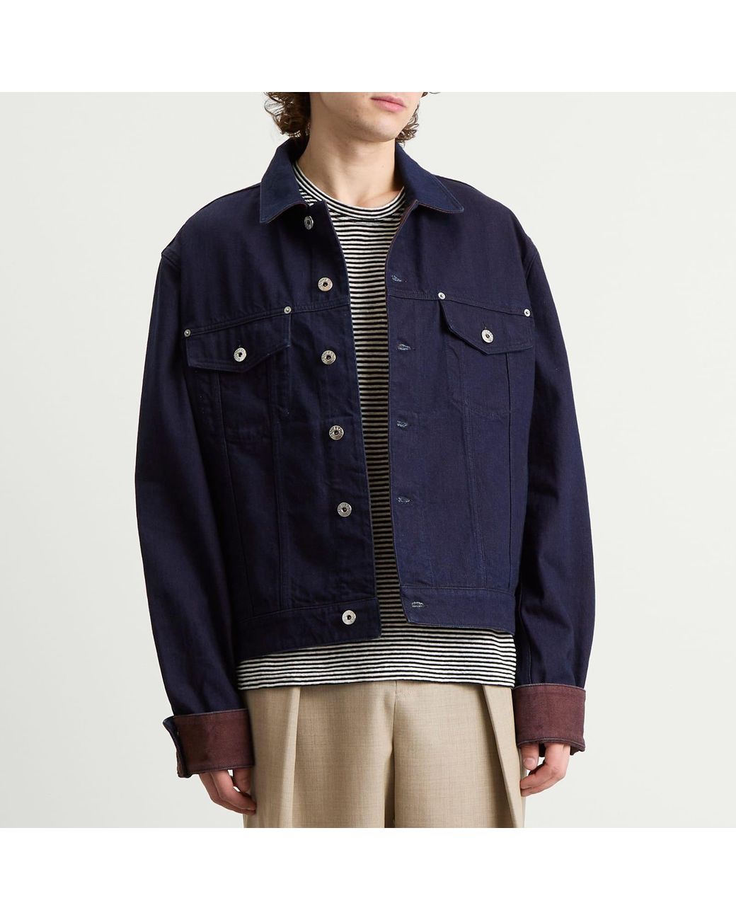 J.W. Anderson Blue Turn Up Cuff Jacket for men