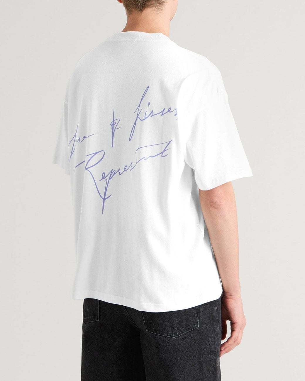 Represent White Love And Kisses Tshirt for men