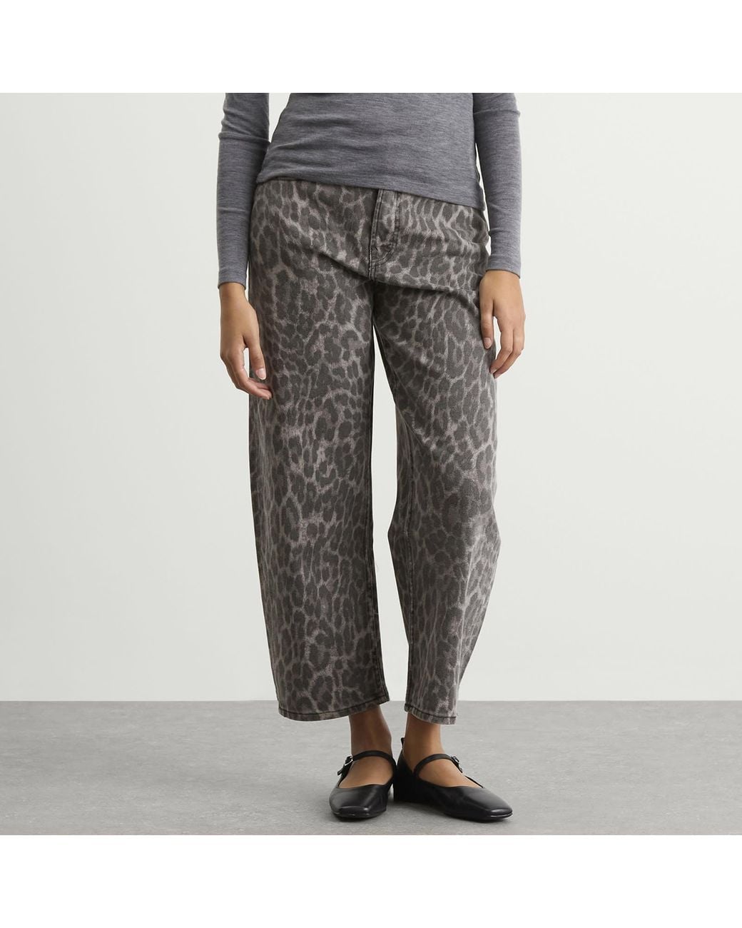 GOOD AMERICAN Gray Good Standard Barrel Jeans