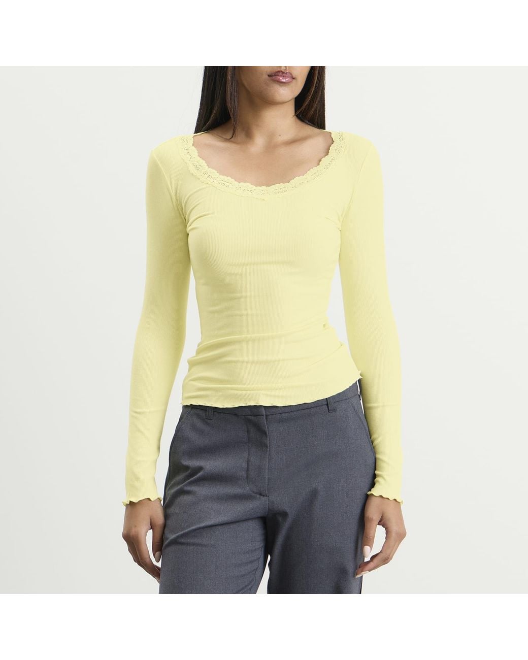 Many Many Clothes Yellow The Uma Long Sleeve Top