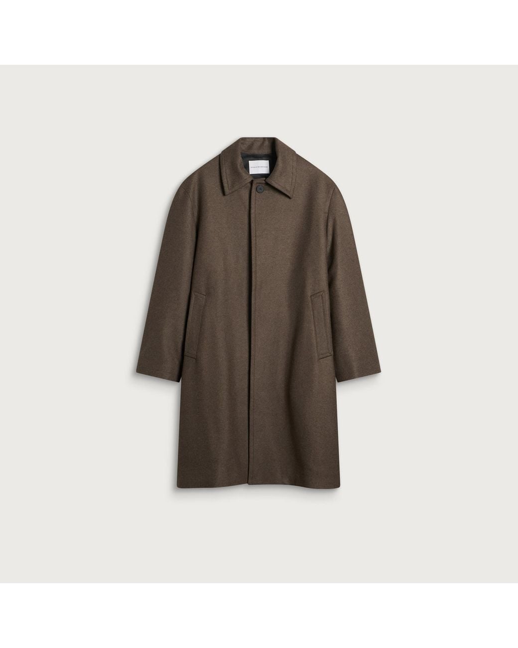 Studio Nicholson Brown Ady Cotton Overcoat for men