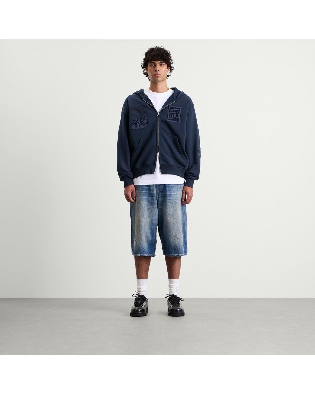 END. Blue Pit Crew Hoodie
