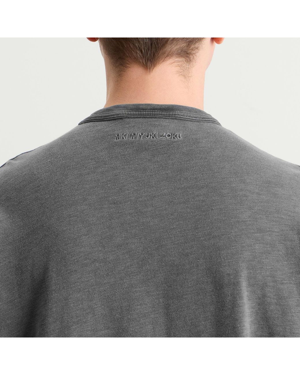 MKI Miyuki-Zoku Gray 220 Gsm Slub T-Shirt for men