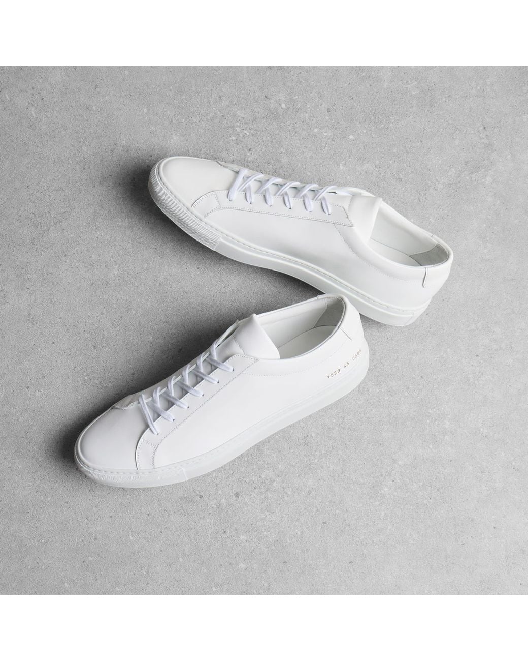 Common Projects White Original Achilles Low Sneaker for men