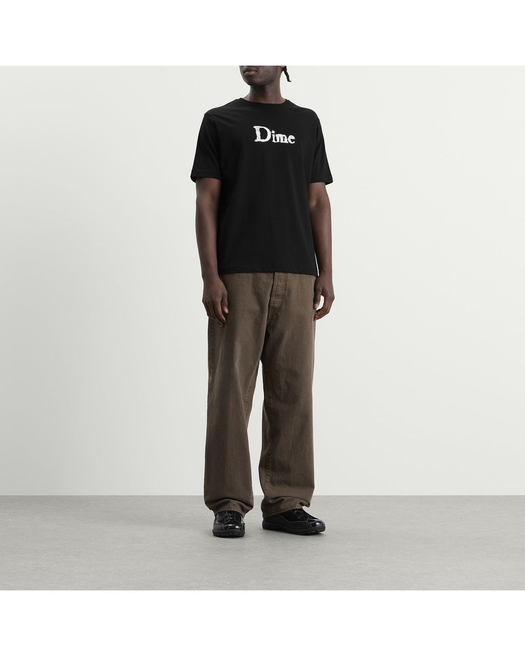 Dime Black Classic Spiked T-Shirt for men