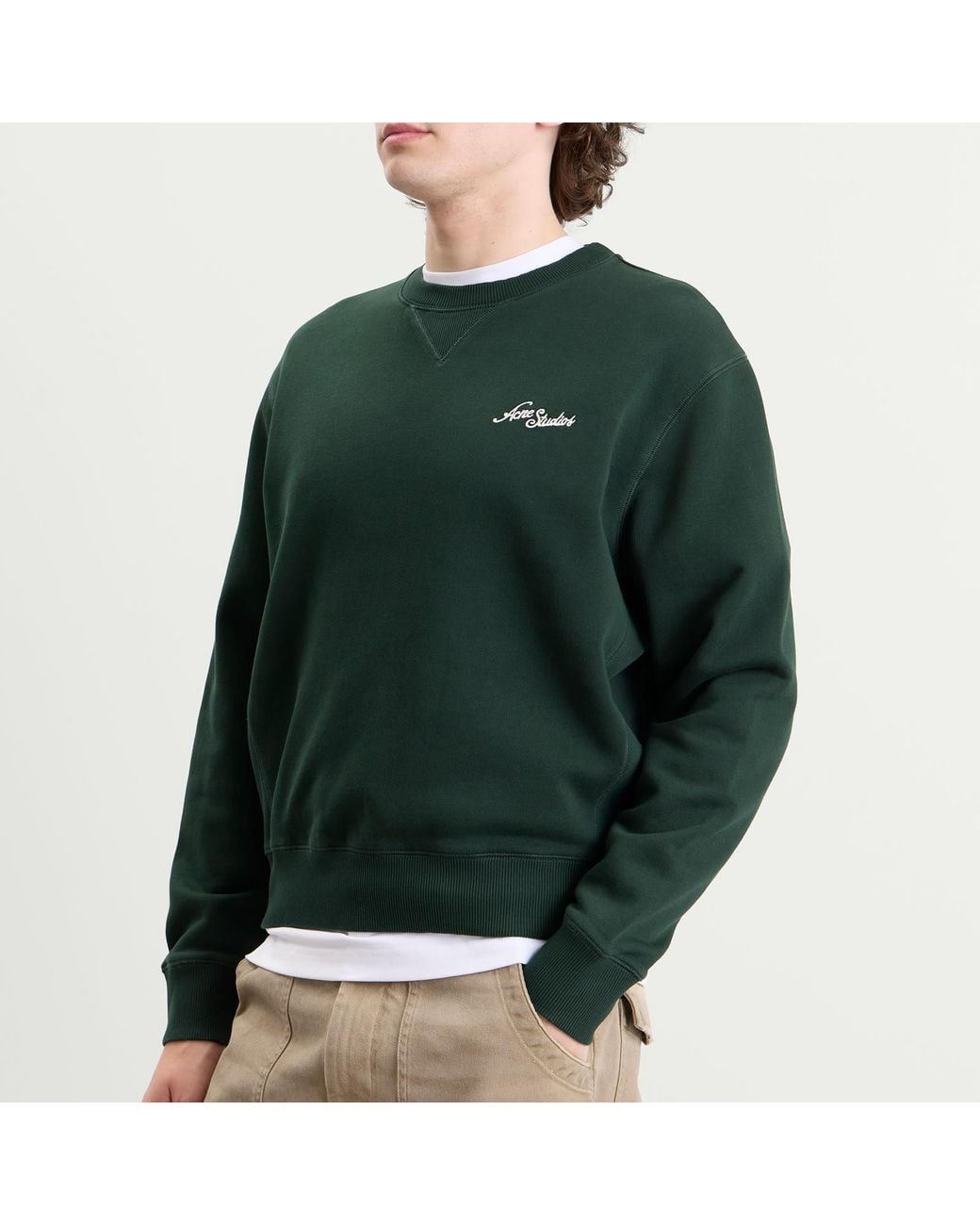 Acne Green Feomi U Venice Logo Jumper for men