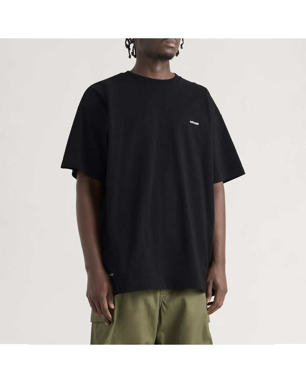 (w)taps Black Wtvua Short Sleeve T-Shirt for men