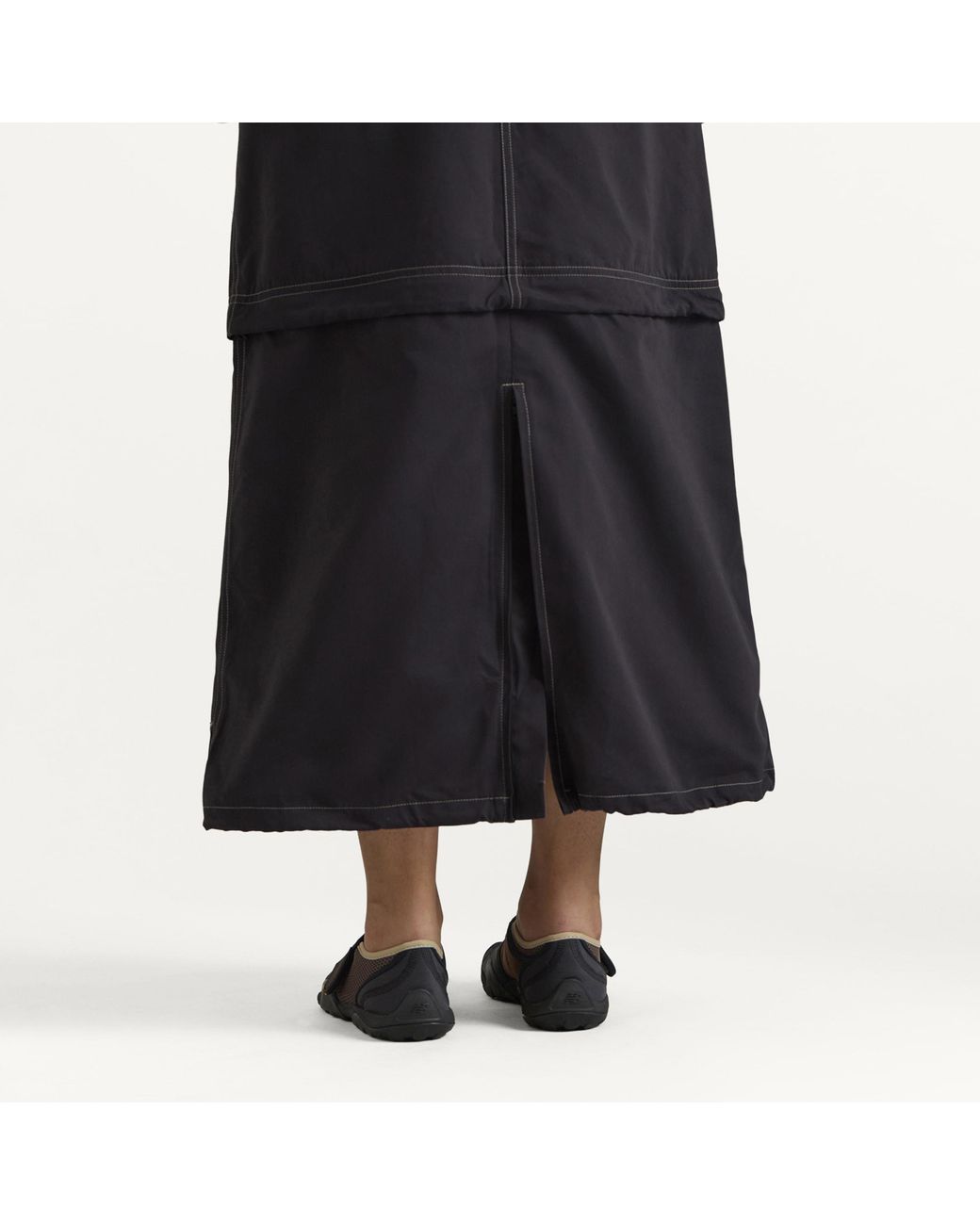 Gramicci Black Zip Off Midi Skirt