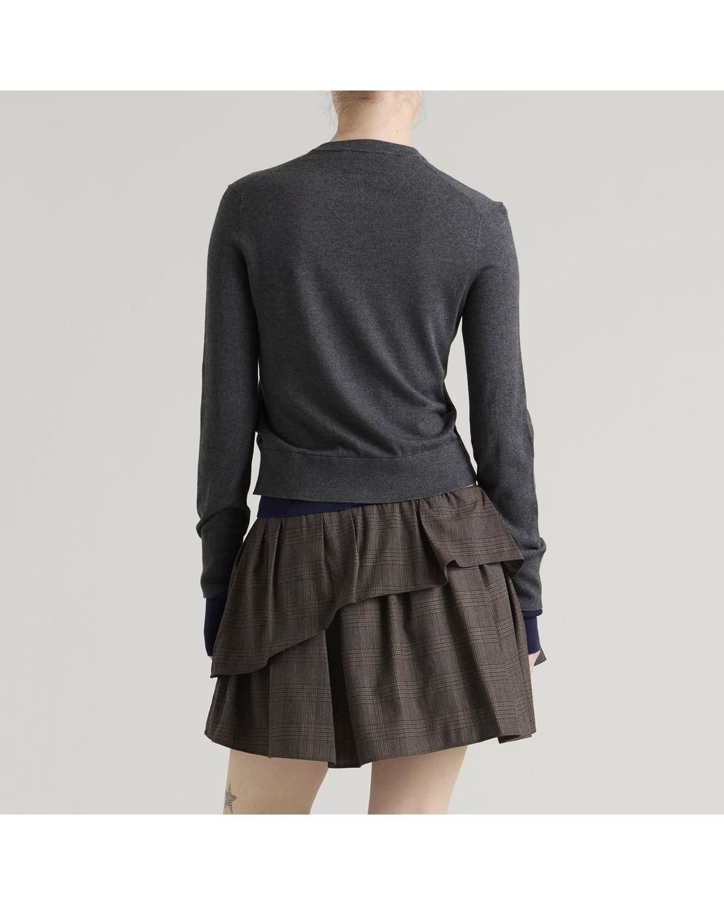 Acne Black Kohona Silky Wool Cardigan