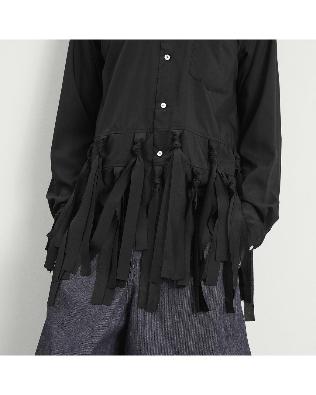 Comme des Garçons Black Comme Des Garçons Fringed Jacket for men